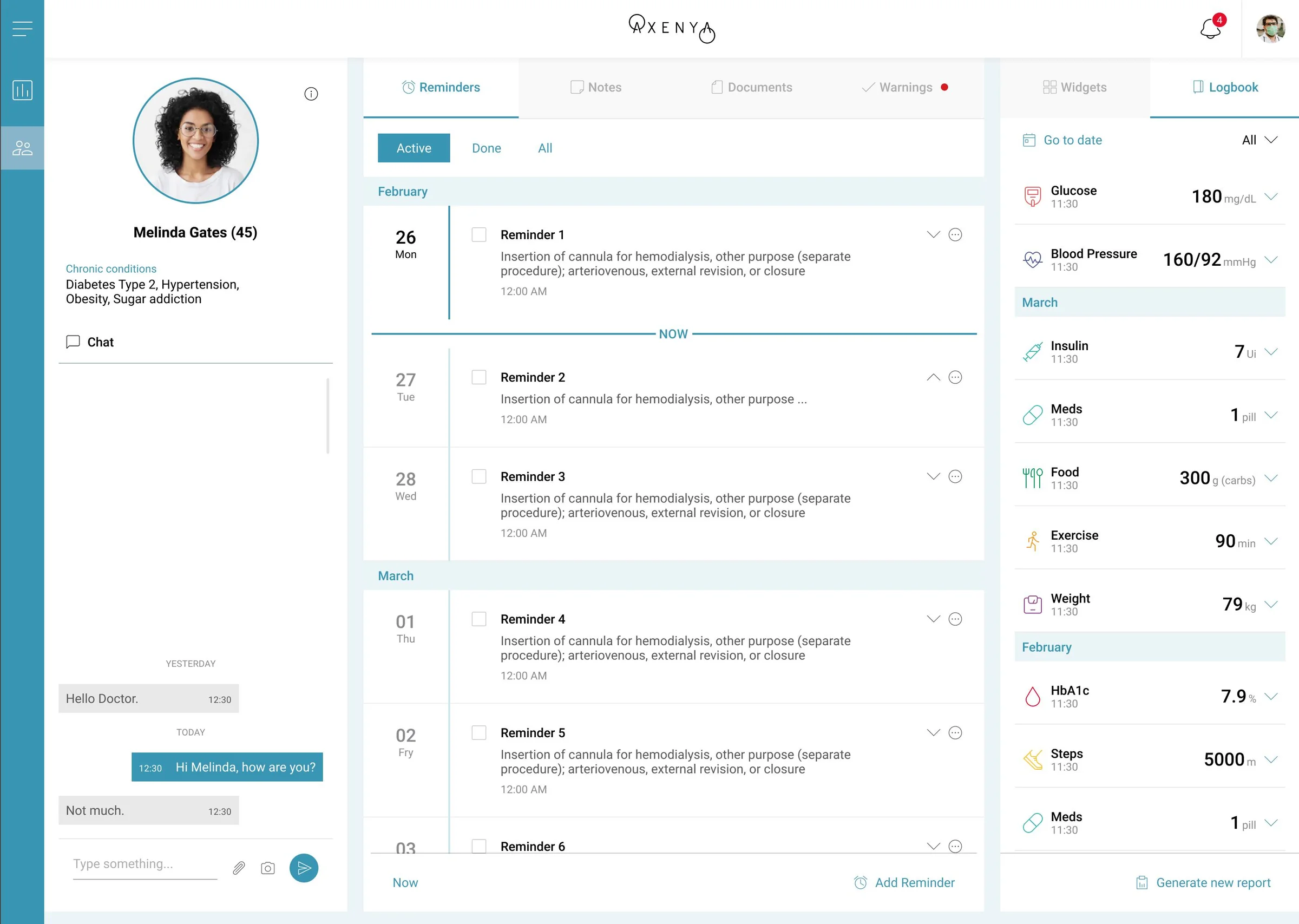 Backoffice do médico: visão do paciente